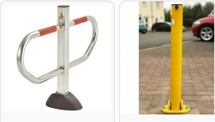 Photo of Folding parking barrier/post (Upper oldfield park) #2