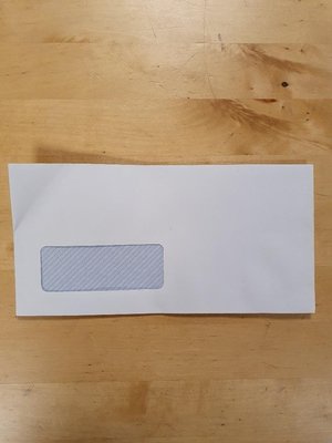 Photo of free Window Wallet Envelopes in White (Cultural Industries Quarter S1)