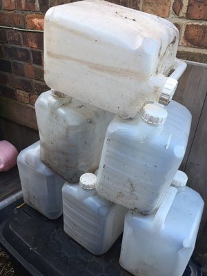 Photo of free 6 used empty 20 litre containers (Sherwood)