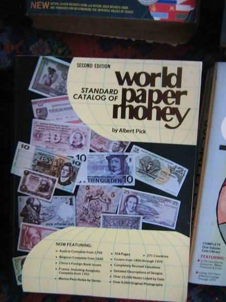 Photo of free veryold out of date coin catalogues (cwmbran, ty coch) #3