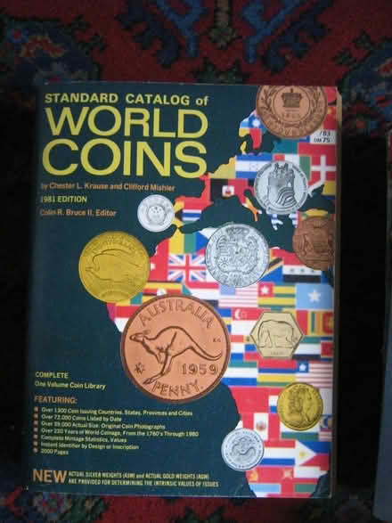 Photo of free veryold out of date coin catalogues (cwmbran, ty coch) #1