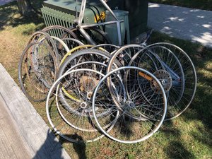 Photo of free Curb-old bike parts, Cooksville (l5b)