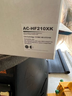 Photo of free Blk toner cartridge for HP LaserJet (Northwest winter haven)