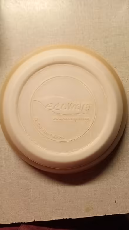Photo of Ecoware salmon-colored cat bowl (Town of LaGrange) #1