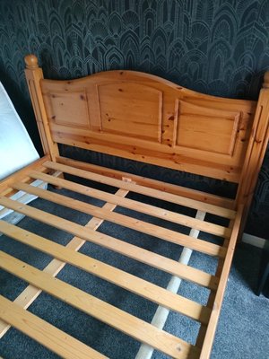 Photo of free King-size pine bed (TA1)