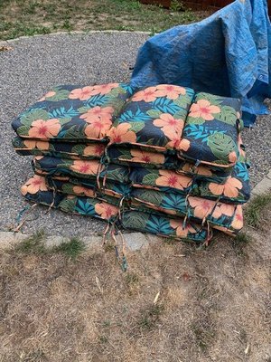 Photo of free Outdoor chair cushions (inner N/NE Portland)