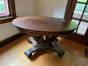 Photo of free Antique trestle table (Addison/pulaski)