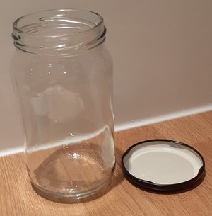 Photo of free Clean glass jam jars with lids (Nr centre Bishop's Stortford)