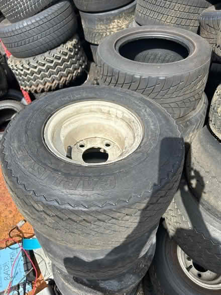 Photo of free Used golf cart tires and/or rims (1590 Tamiami Trl S, Venice)