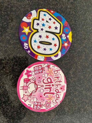 Photo of free Large birthday badges (North Tonbridge TN10)