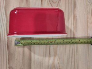 Photo of free Red porcelain butter dish (The Inch EH16)