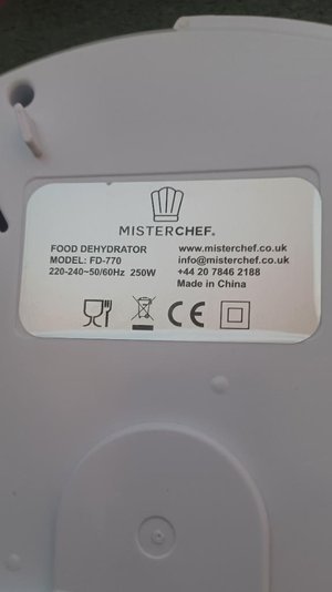 Photo of free Mister Chef Food dehydrator (RG2)