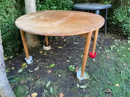 Photo of free Round table (hardwood/blockboard) (Malvern Link WR14) #2