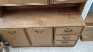 Photo of free 1970s style wall cupboard sideboard display unit (Portchester PO16)