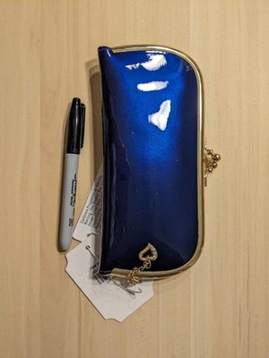 Photo of free Blue clutch purse (Bowling Brook Farms)