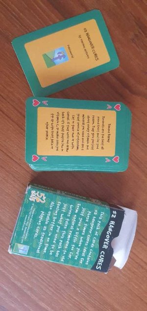 Photo of free Playing cards - with hangover cures (Springfield CM1)