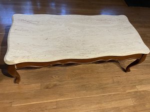 Photo of free Marble-top Coffee Table (Westerville)