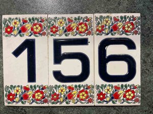 Photo of free 3 x Numbered Ceramic Tiles (Chaddesden DE21)