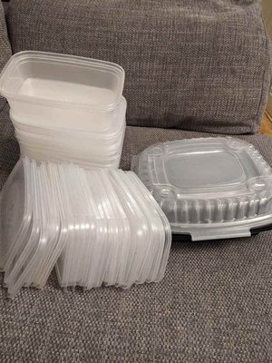 Photo of free Plastic storage tubs (Astley CV10)
