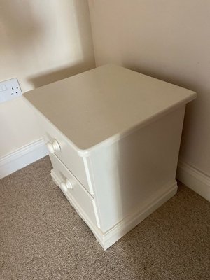 Photo of free Bedside table cream solid wood (TR1)