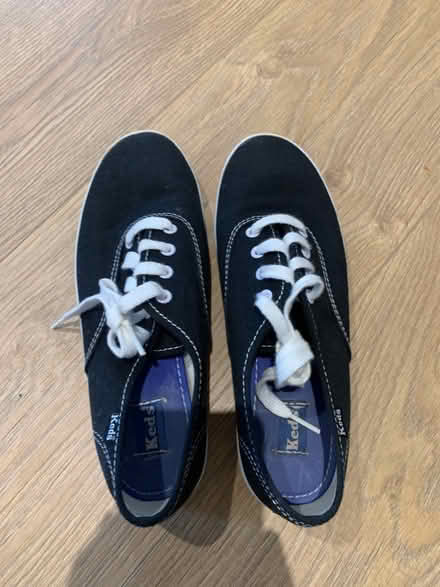 Photo of free Keds Plimsolls size 3 black shoes (SM5) #2