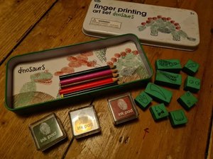 Photo of free Dinosaur finger painting set (Wallasey CH45)
