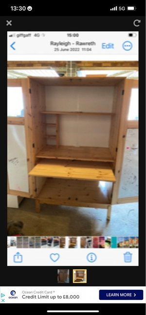 Photo of Storage cupboard with pull out desk (CM8)
