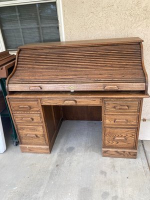 Photo of free Real wood rolltop desk (El Monte)