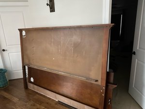 Photo of free King size bed frame + box springs (City of Fairfax)