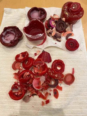 Photo of free Red and white candle wax (Killearn G63)