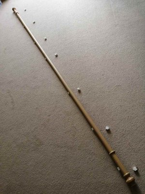 Photo of free LONG WOOD-EFFECT CURTAIN TRACK (Approx. 9ft long). (Downend BS16)