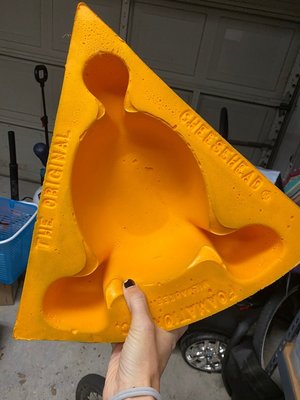 Photo of free Cheese head, Braves glove (Downtown Pleasanton)