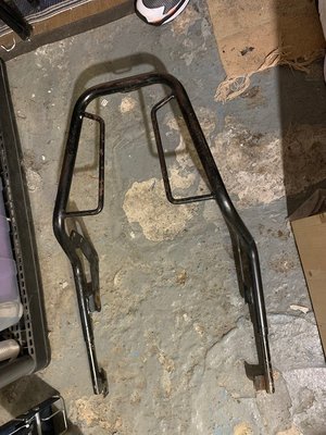 Photo of free vintage motorcycle carrier rack (Downtown Toronto)