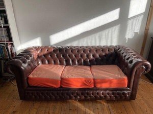 Photo of free Chesterfield style sofa (Bramley LS13)