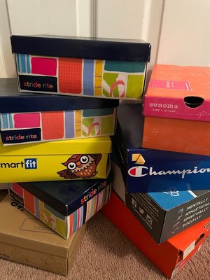 Photo of free Kid’s shoe boxes (Wade Green Road)