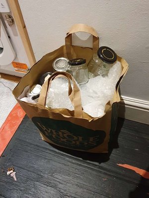Photo of free Large bag full of glass jars with tops and ramekins (South Kensington W8)