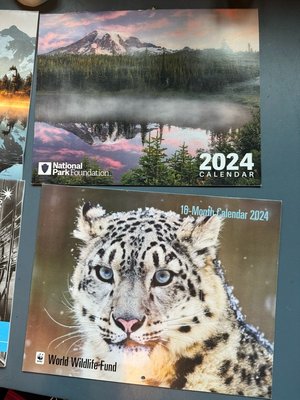Photo of free 2024 wall calendars (Bensenville)