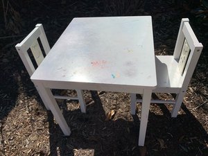 Photo of free Child’s table and chairs (Ivy)