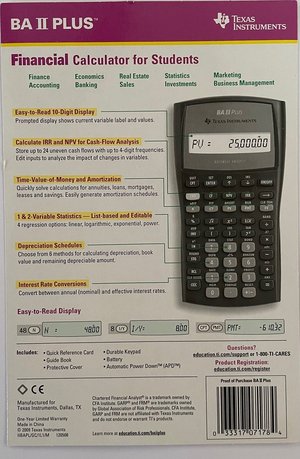 Photo of free TI calculator (Downtown Palo Alto)