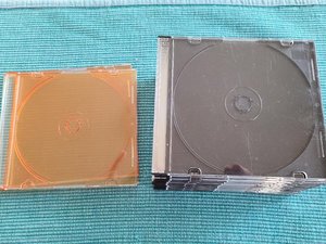 Photo of free CD/DVD cases (South Berkeley)