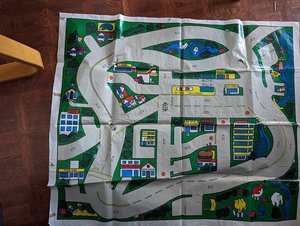 Photo of free Plastic mat for toy car play (Westboro Village)