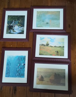 Photo of free 5 x Framed Monet Prints (Gorse Hill M32)