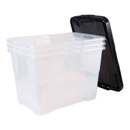 Photo of Plastic storage boxes with lids (bilton CV22) #2