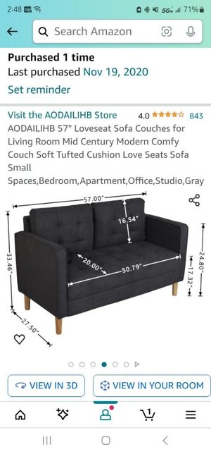 Photo of free small sofa (Ashburn)