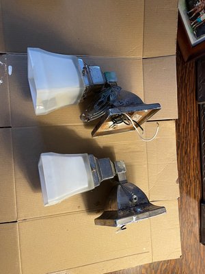 Photo of free Two bathroom sconces (Columbia Heights)