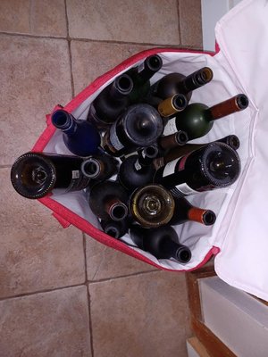 Photo of free Glass wine bottles (West Littleton)