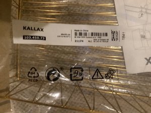 Photo of free IKEA Kallax wire shelf insert unused in original packaging (Deanburn EH26)
