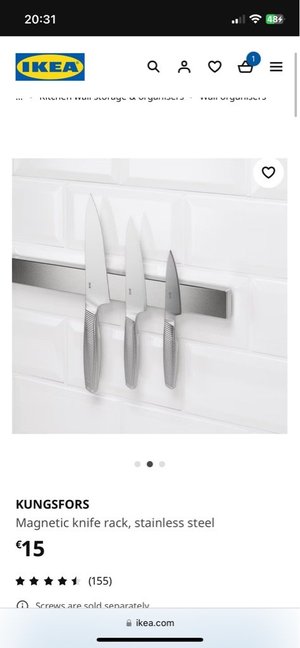 Photo of free IKEA magnetic knife rack (Rathcoole, Co. Dublin)