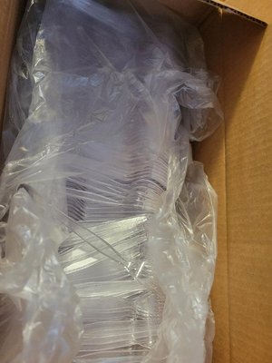 Photo of free 800 or so plastic clear forks (60203)