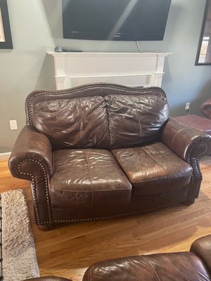 Photo of free Leather couch and love seat (Bradford by golf course)